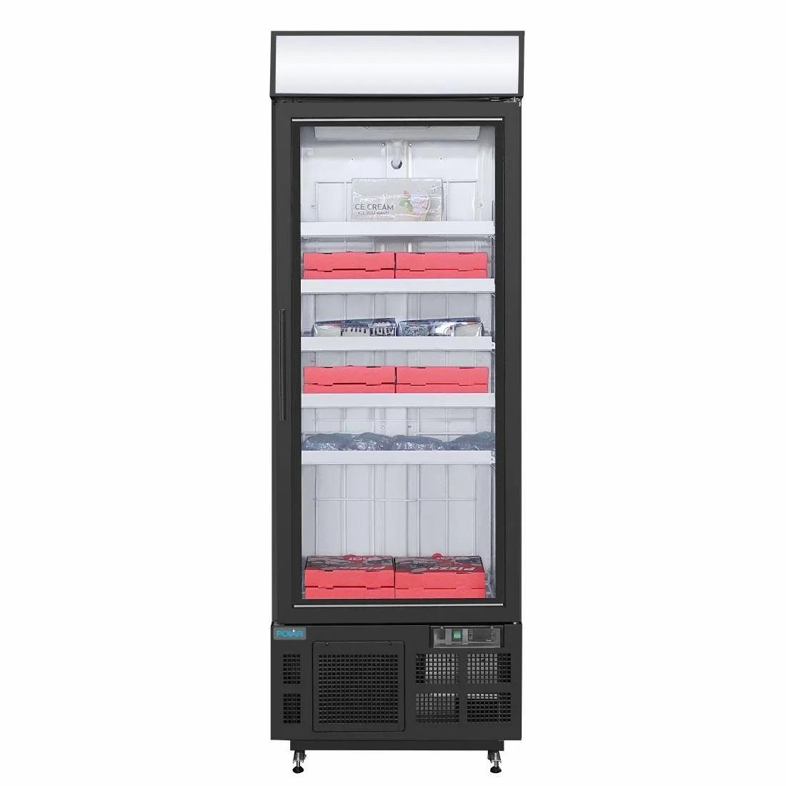 Polar G-Series Upright Display Freezer 412Ltr Black - Image 5