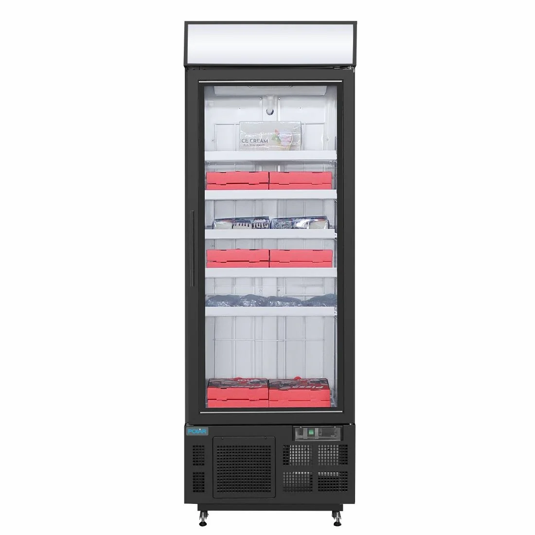Polar G-Series Upright Display Freezer 412Ltr Black - Image 5