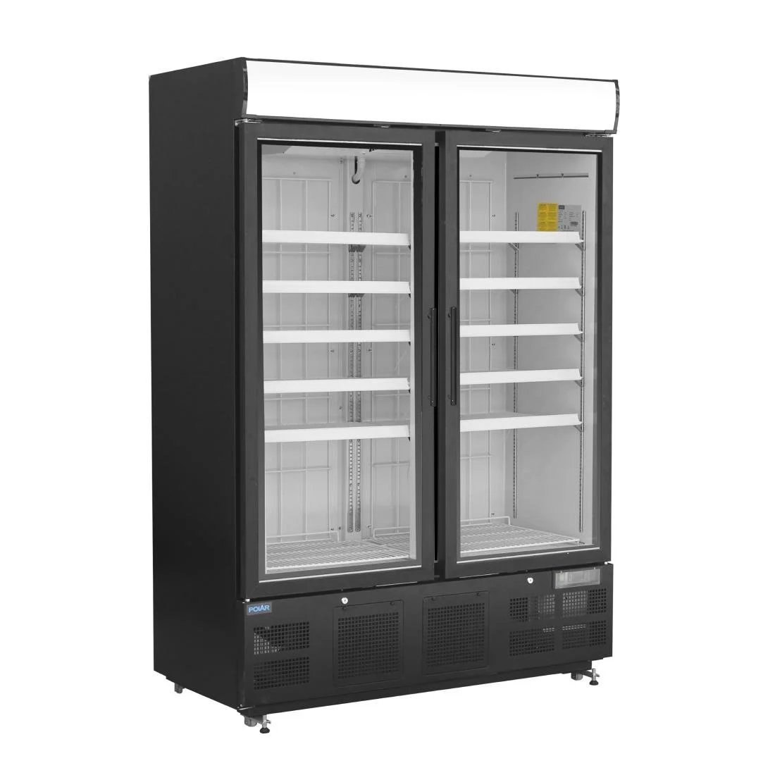 Polar G-Series Upright Display Freezer 920Ltr Black - Image 1