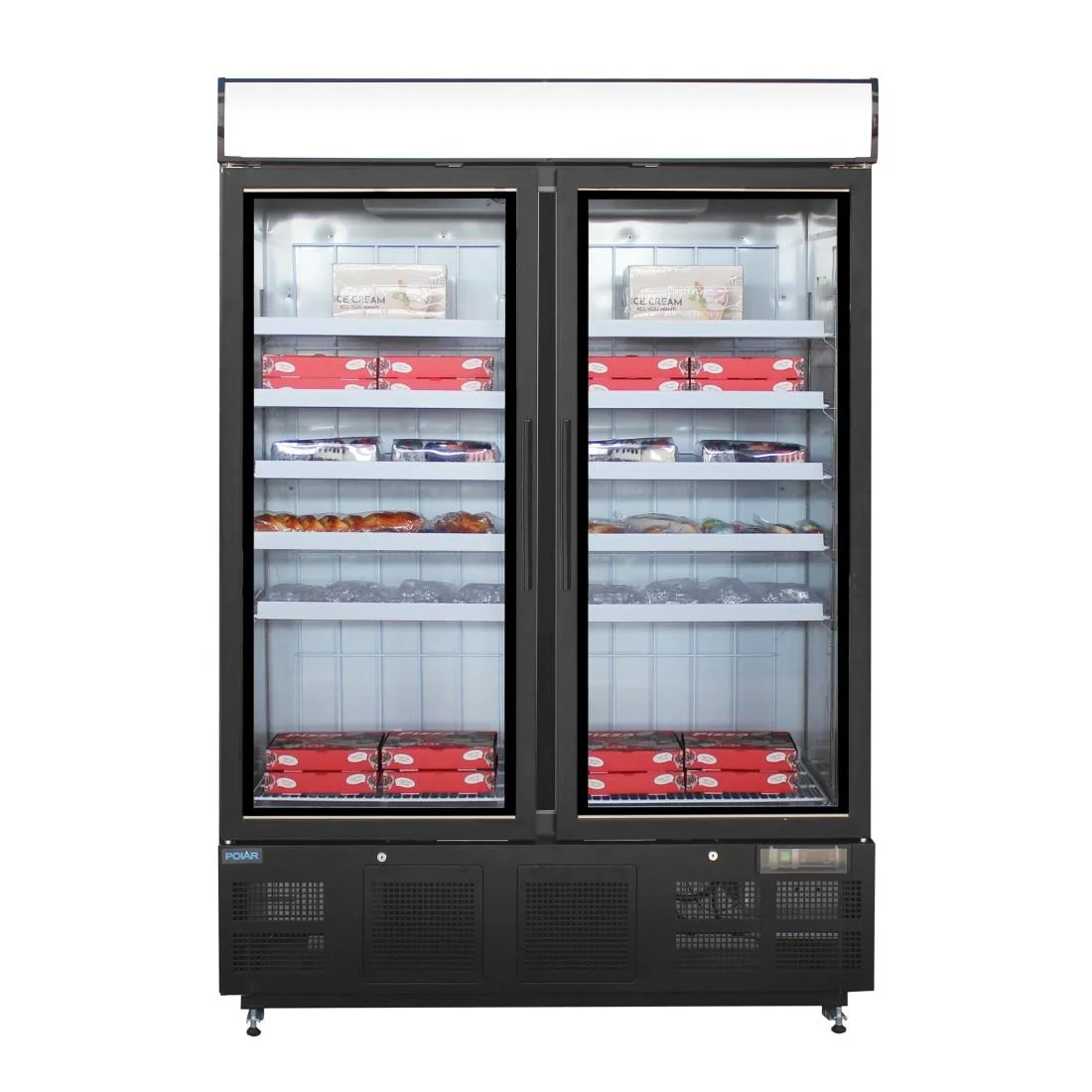 Polar G-Series Upright Display Freezer 920Ltr Black - Image 5