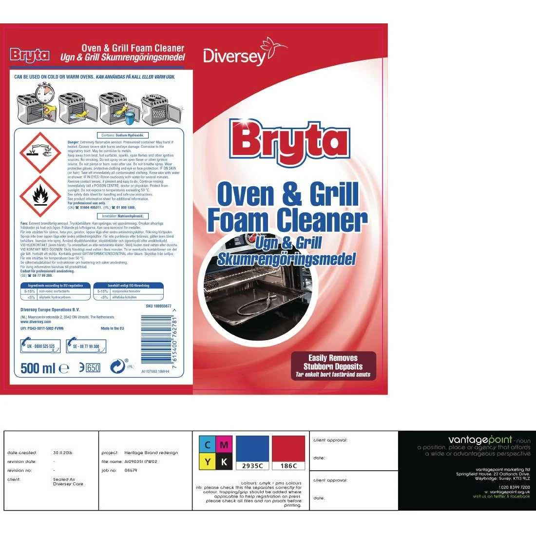 Bryta Oven and Grill Foam Cleaner 500ml - Image 6