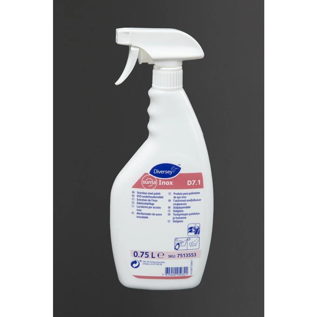 Suma Inox D7.1 Stainless Steel Polish 750ml - Image 2