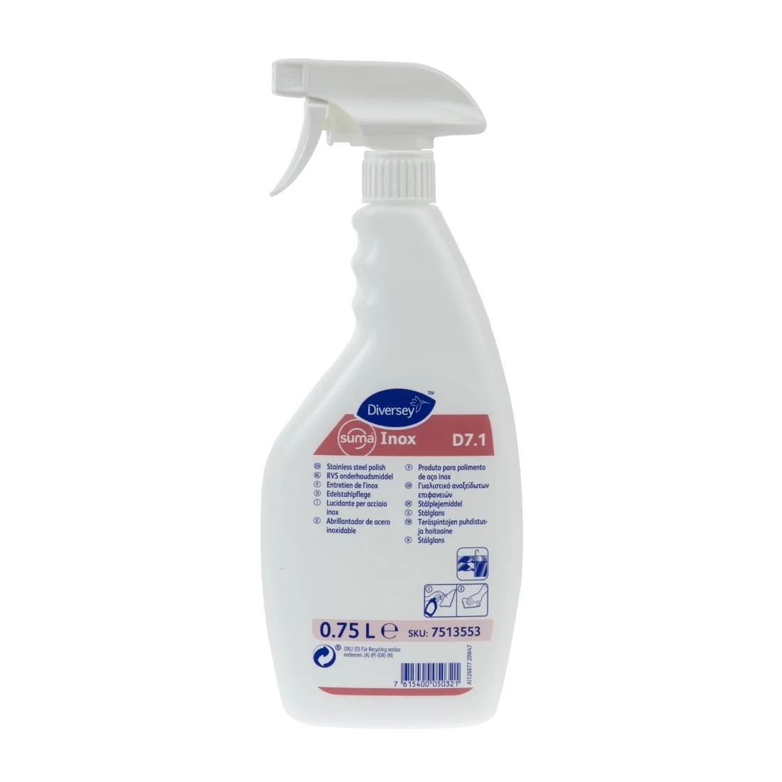 Suma Inox D7.1 Stainless Steel Polish 750ml
