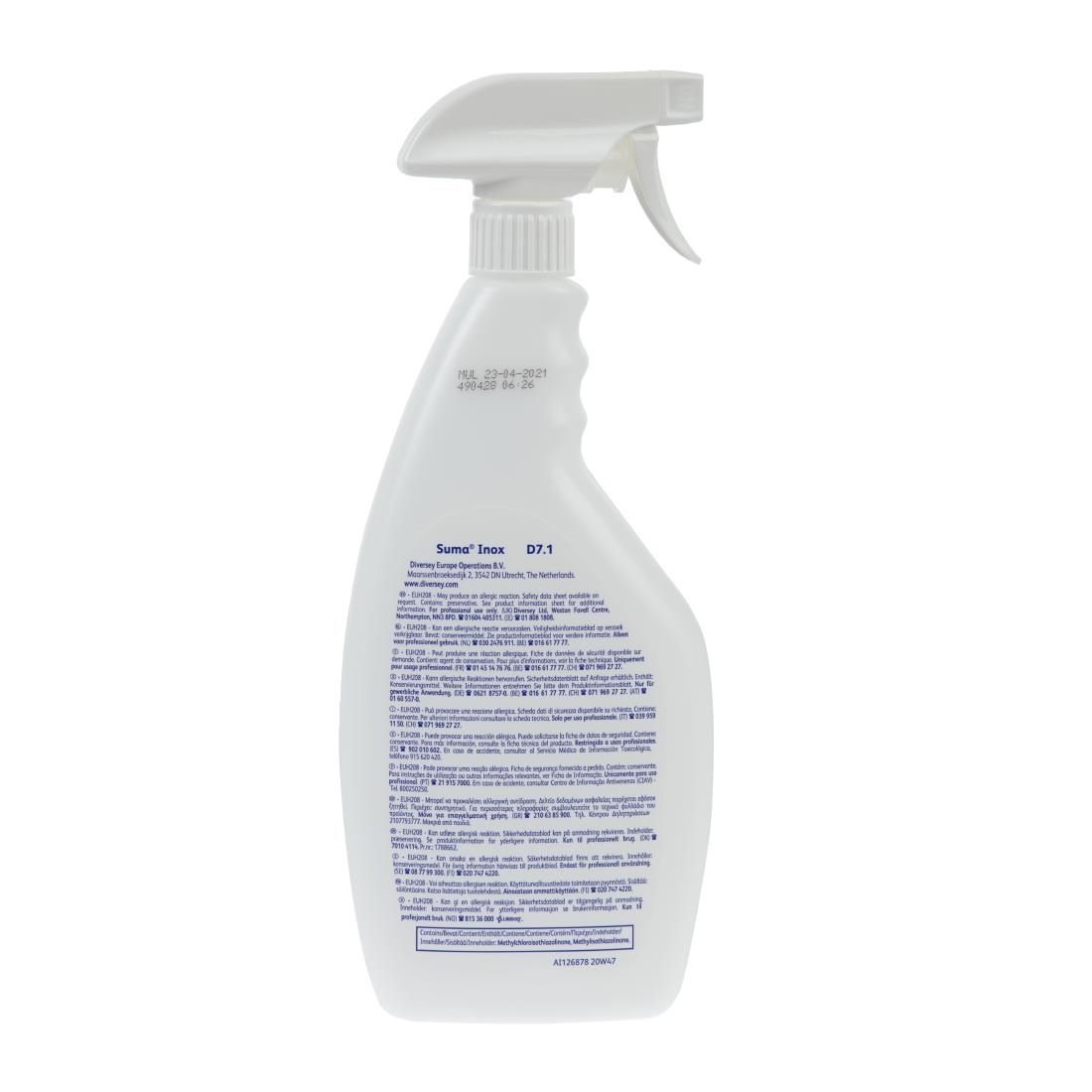 Suma Inox D7.1 Stainless Steel Polish 750ml