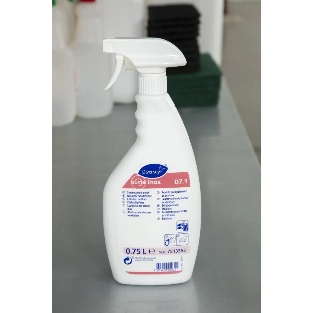 Suma Inox D7.1 Stainless Steel Polish 750ml - Image 6