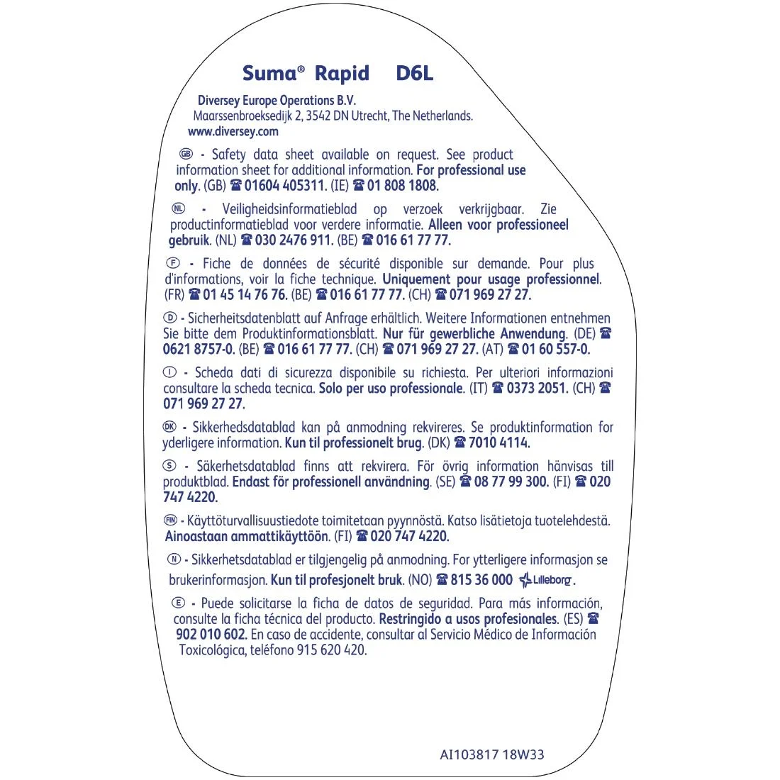 Suma Rapid D6L Multipurpose Glass Cleaner 750ml - Image 3