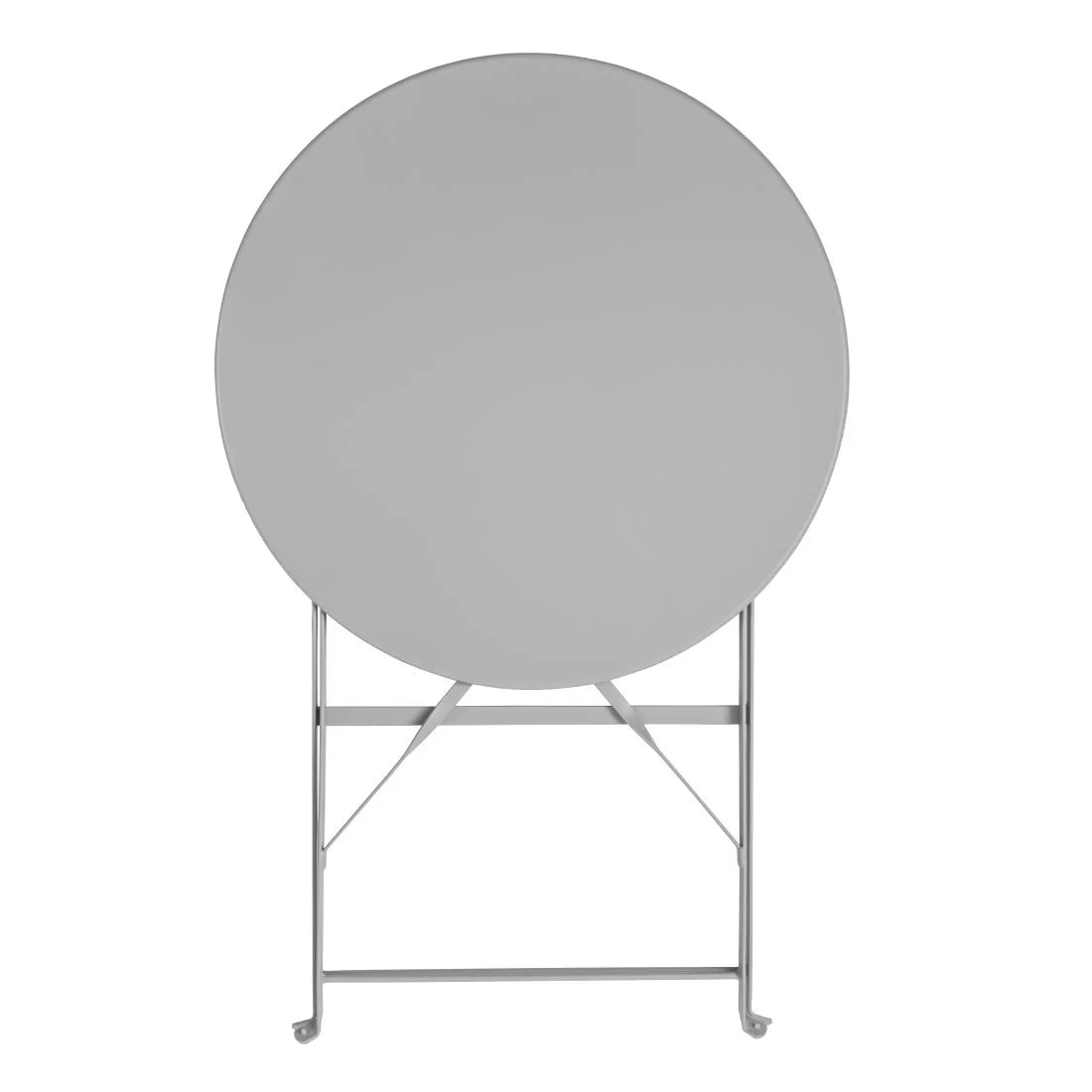 Bolero Grey Pavement Style Steel Table 595mm - Image 2