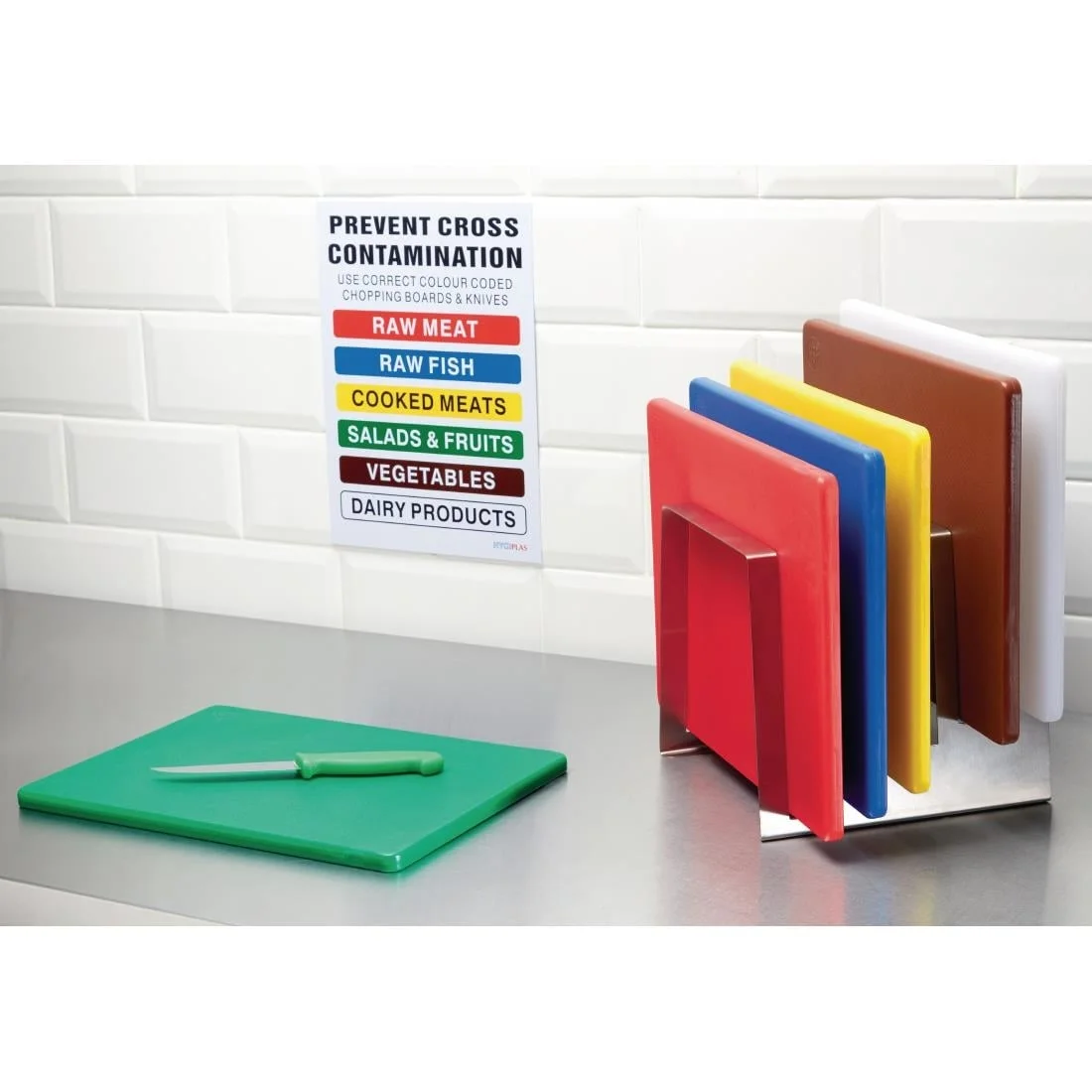 Hygiplas Standard Low Density Blue Chopping Board - Image 2