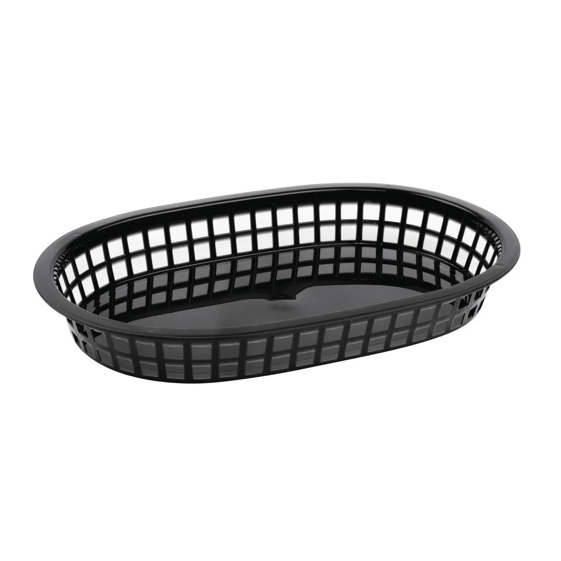 Oval Food Basket Black