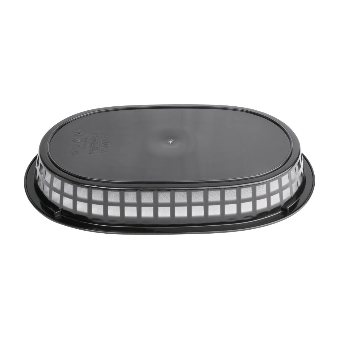 Oval Food Basket Black