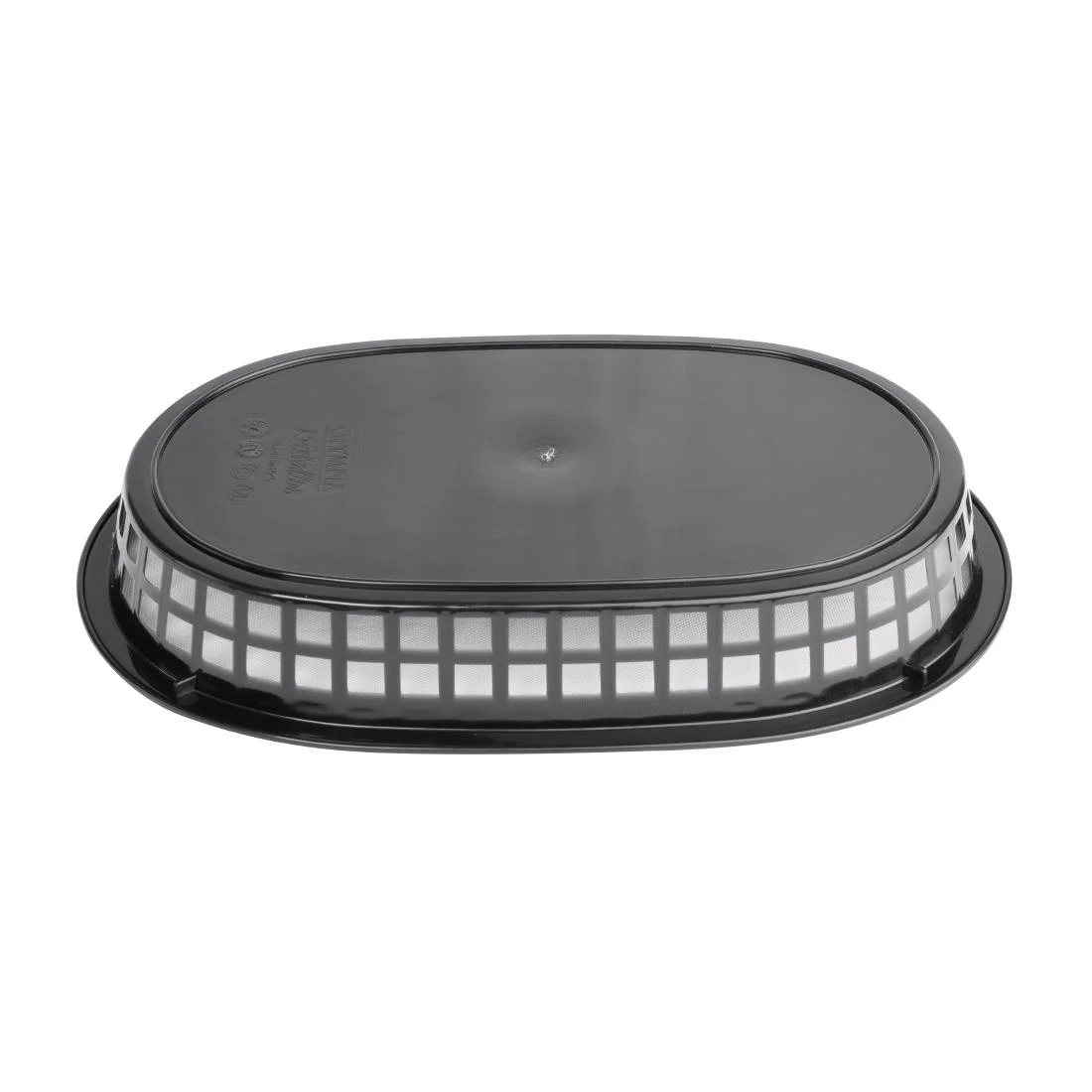 Oval Food Basket Black - Image 3
