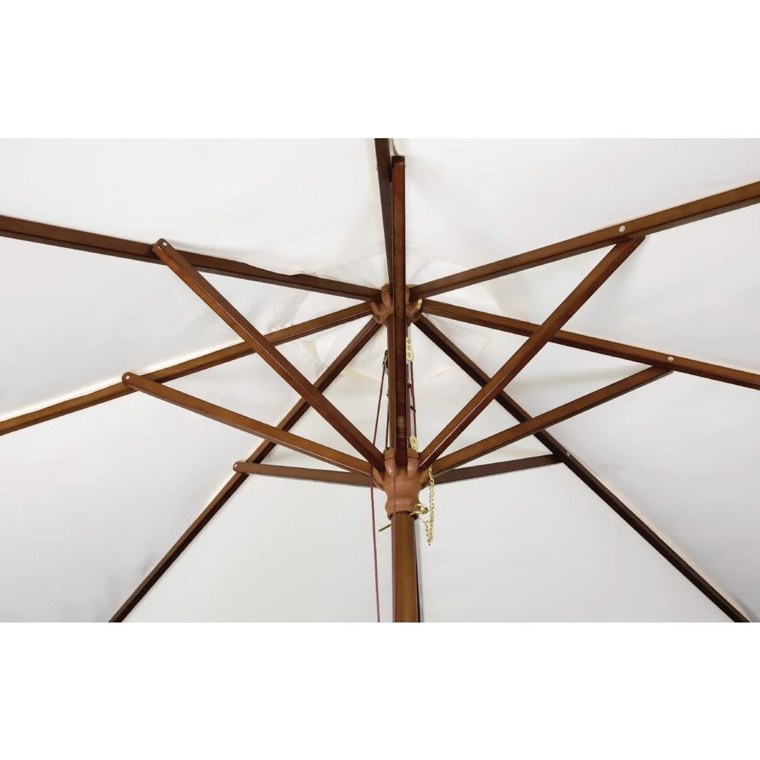 Bolero Square Pulley Parasol 2.5m Diameter Cream - Image 3