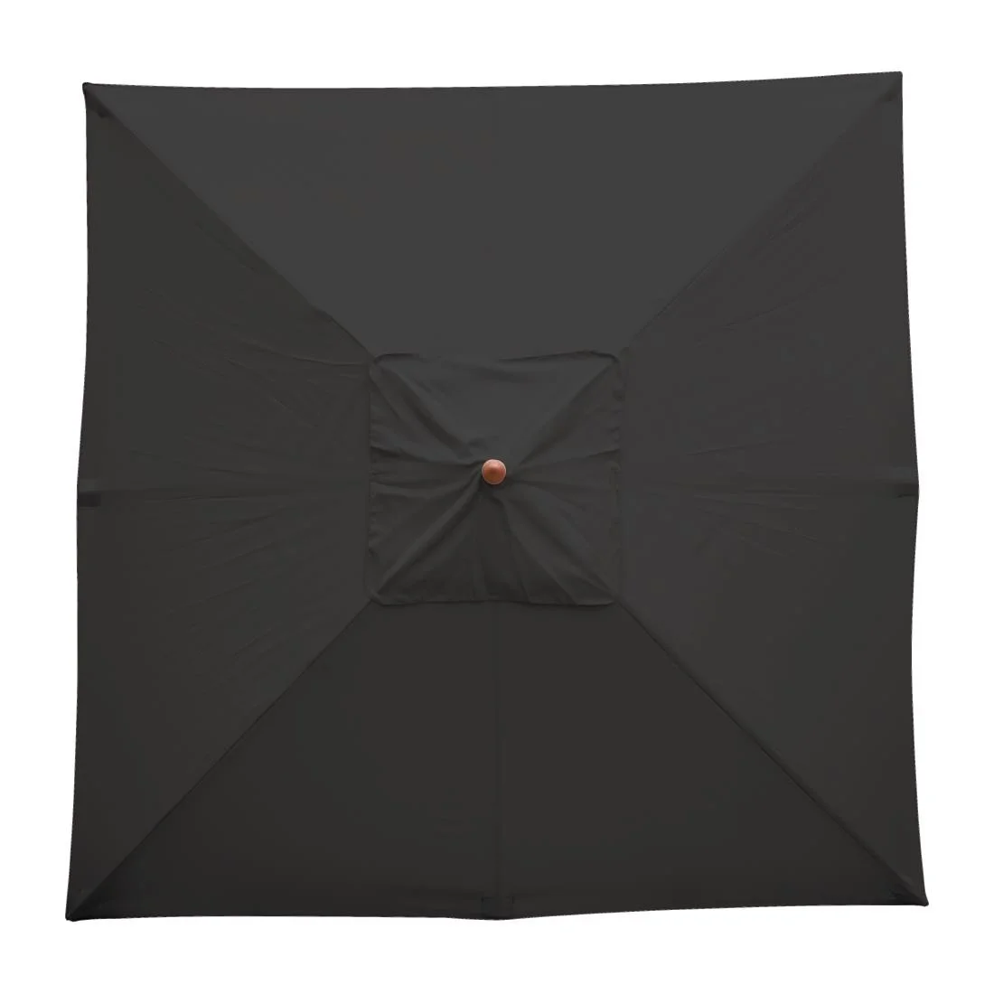 Bolero Square Double Pulley Parasol 2.5m Diameter Black - Image 5