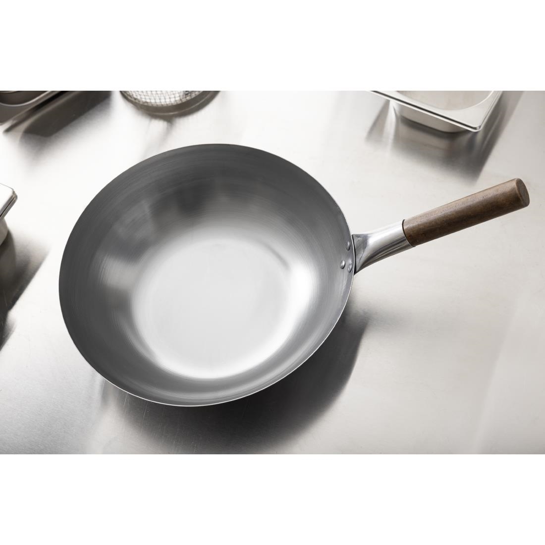 London Wok Flat Bottom Wok 330mm