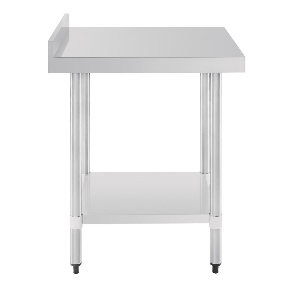 Vogue Stainless Steel Table with Upstand 600mm