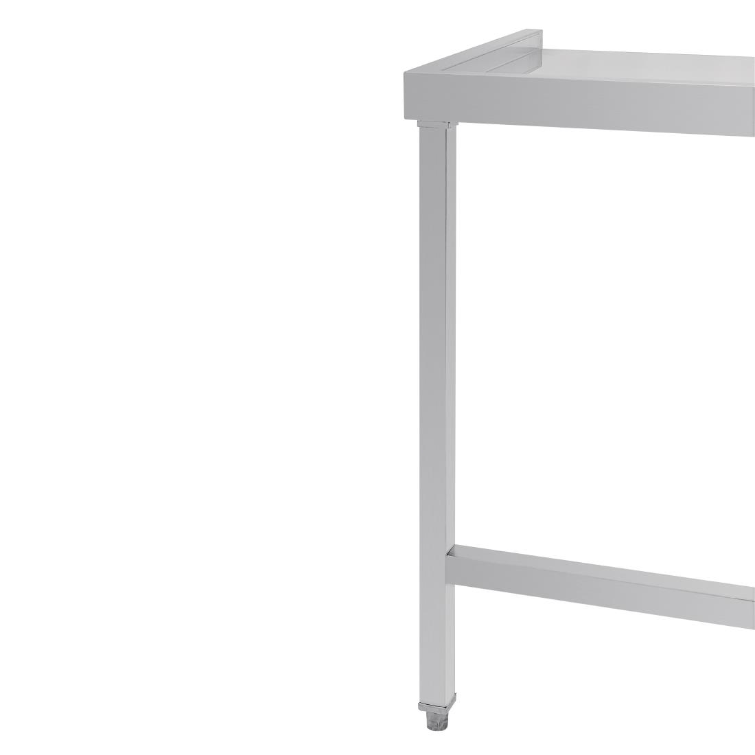Vogue Pass Through Dishwash Table Left 600mm