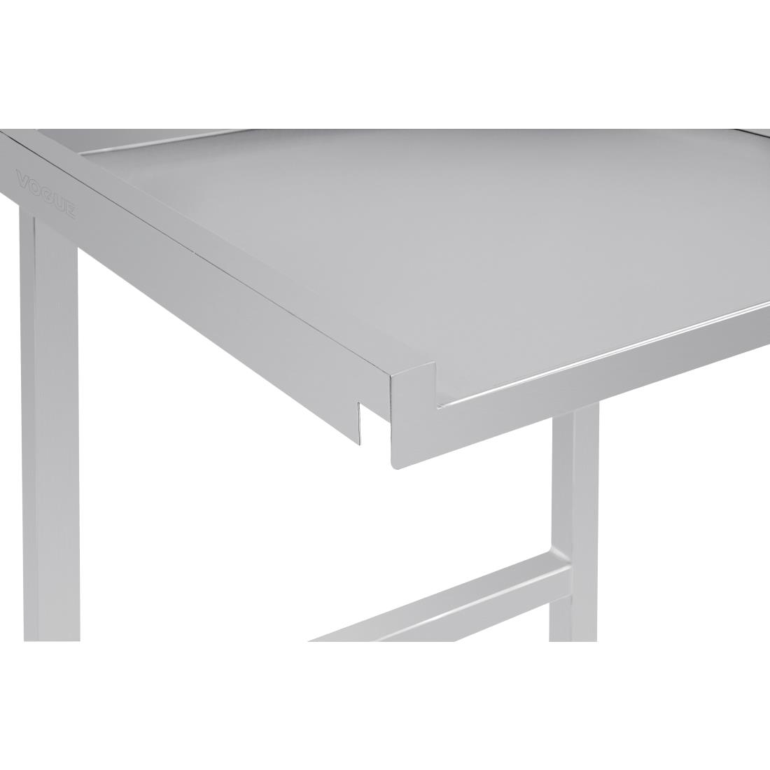 Vogue Pass Through Dishwash Table Right 600mm