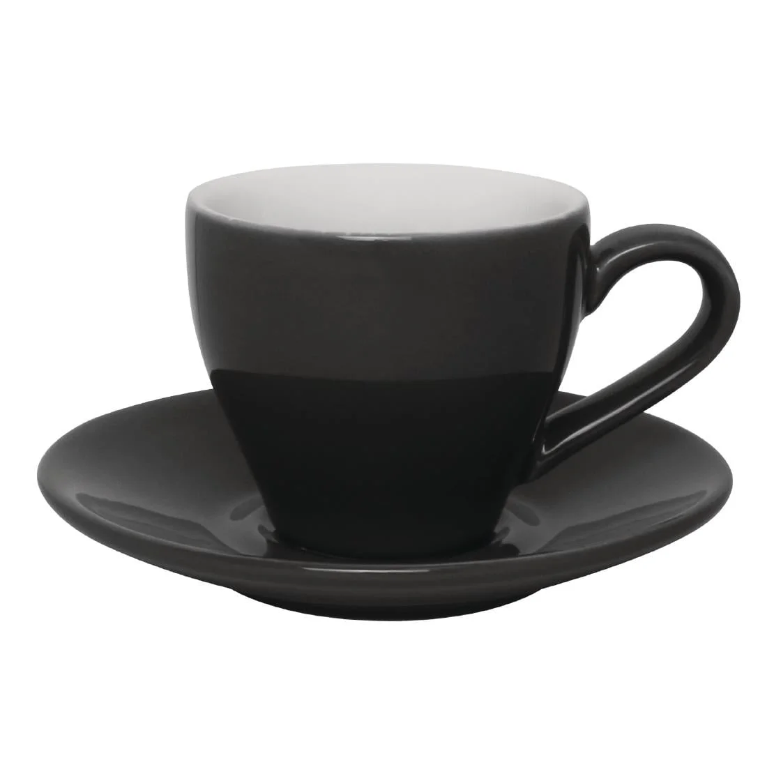 Olympia Cafe Espresso Saucers Charcoal 116.5mm - Image 2