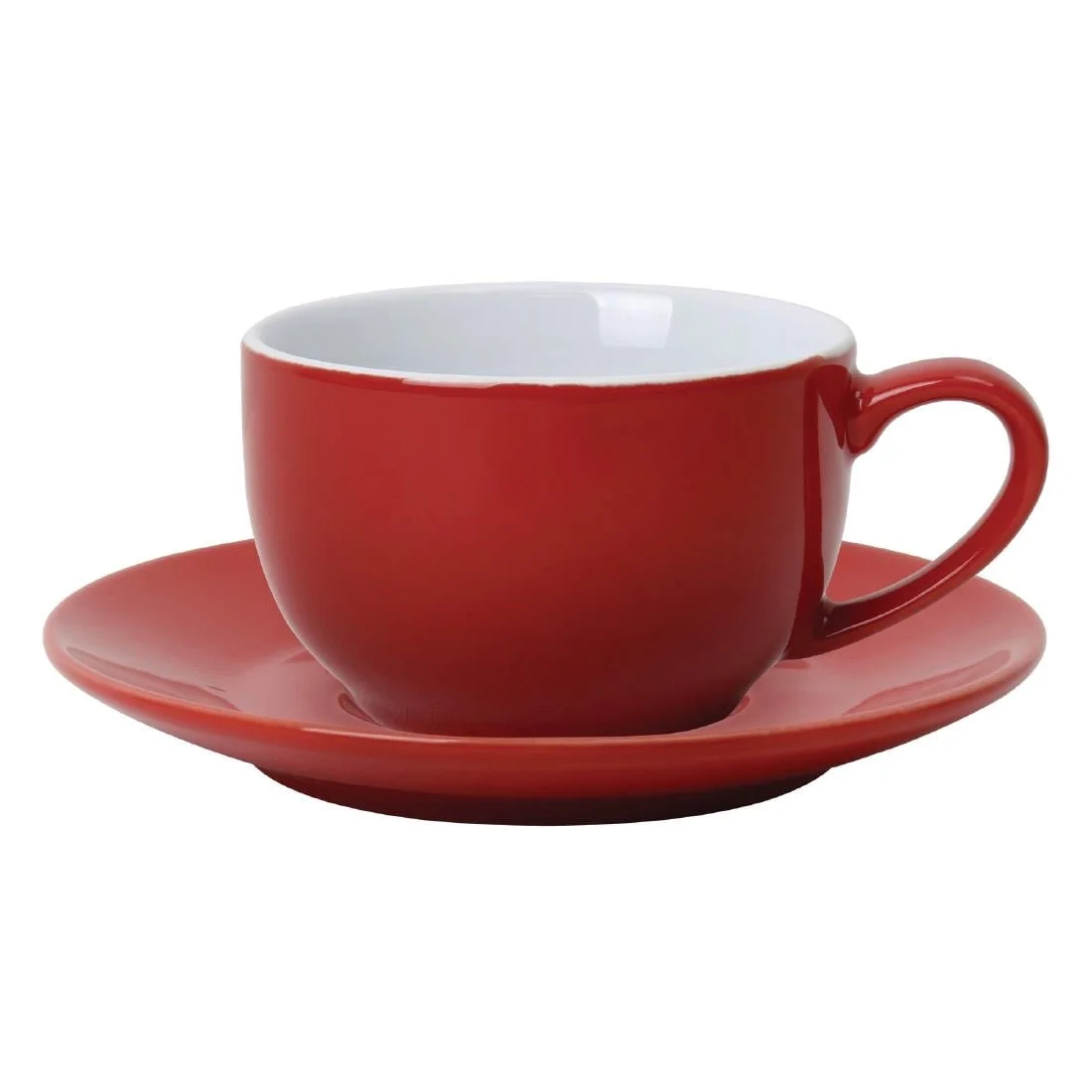 Olympia Cafe Saucers Red 158mm - Image 3
