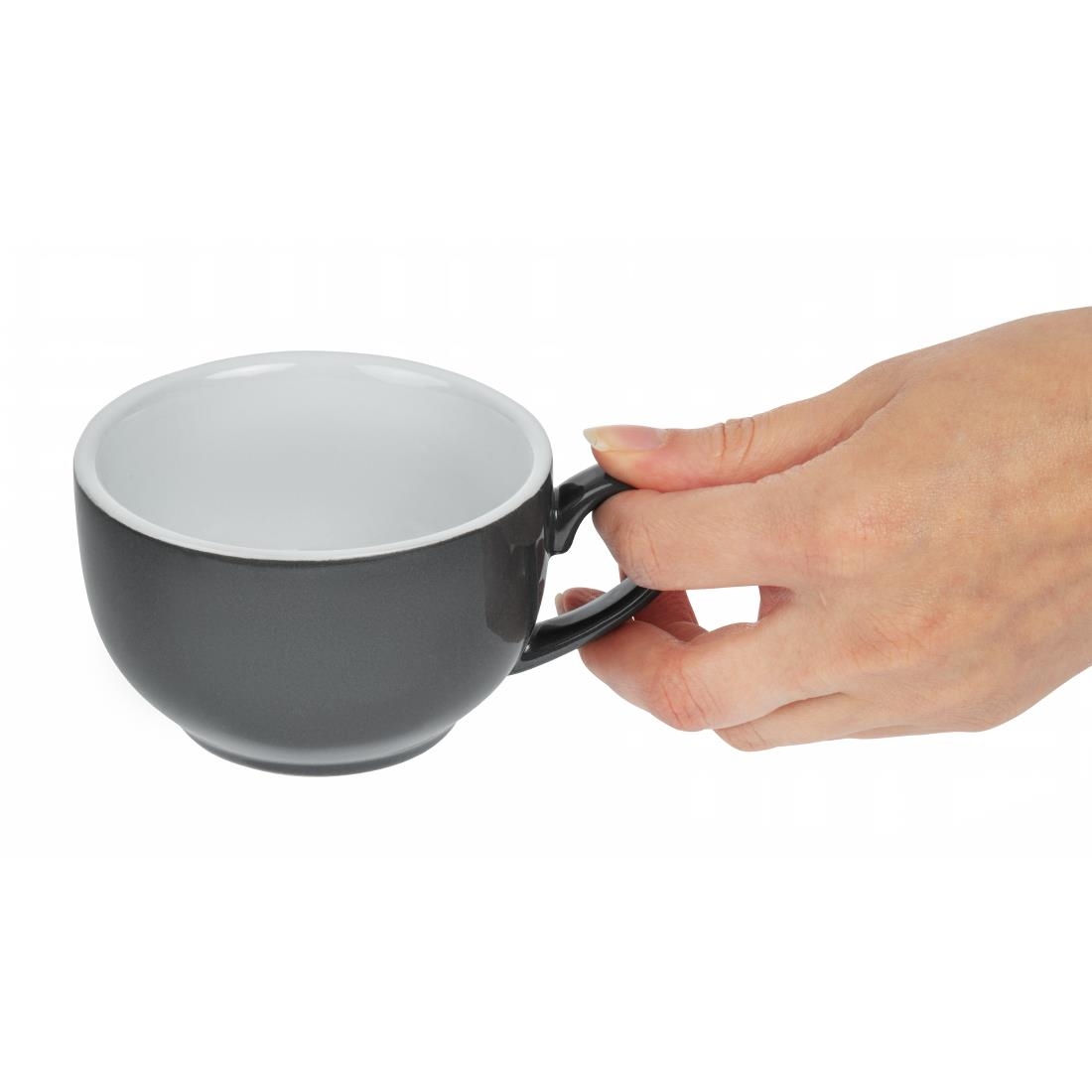 Olympia Cafe Coffee Cups Charcoal 228ml