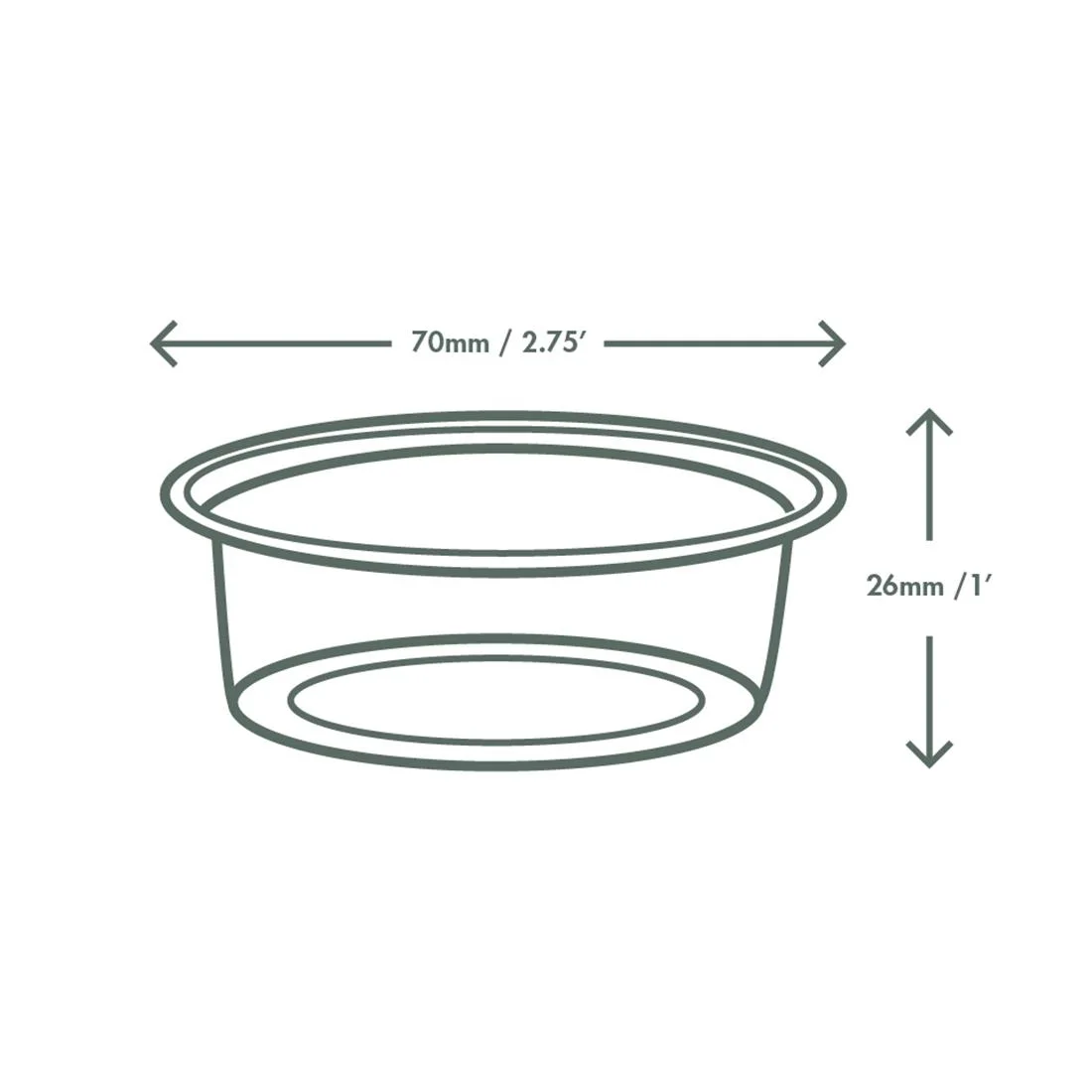 Vegware Compostable Cold Portion Pots 59ml / 2oz (Pack of 2000) - Image 8