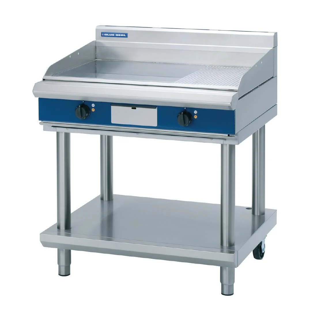 Blue Seal Evolution 1/3 Ribbed Griddle with Leg Stand Electric 900mm EP516-LS