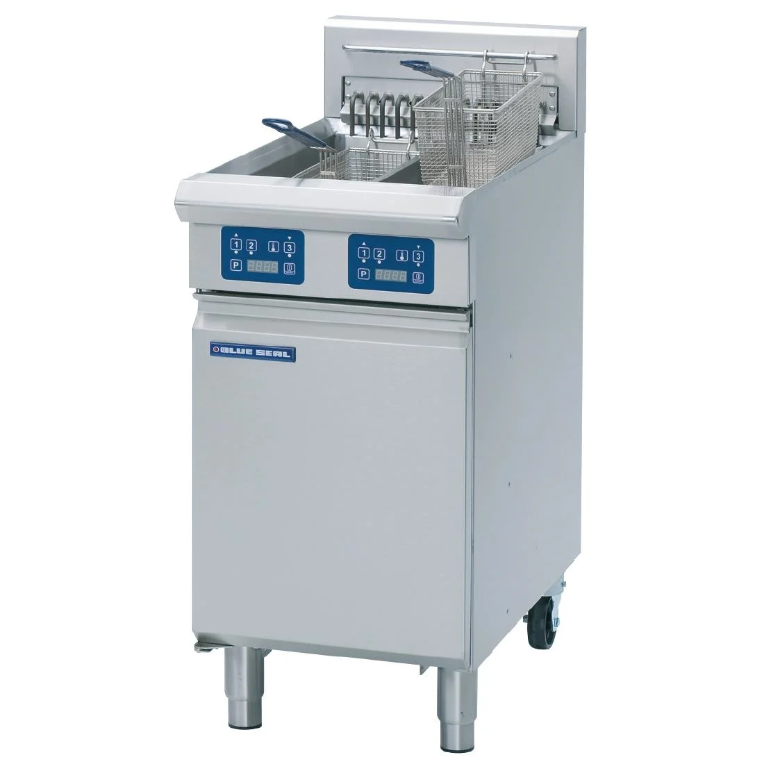 Blue Seal Evolution Twin Tank Fryer with Elec Controls Electric 450mm E44E