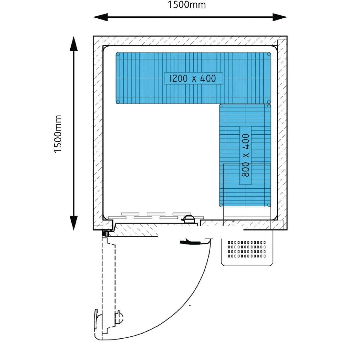 Foster Advantage Walk In Fridge Integral ADV1515 HT INT - Image 4