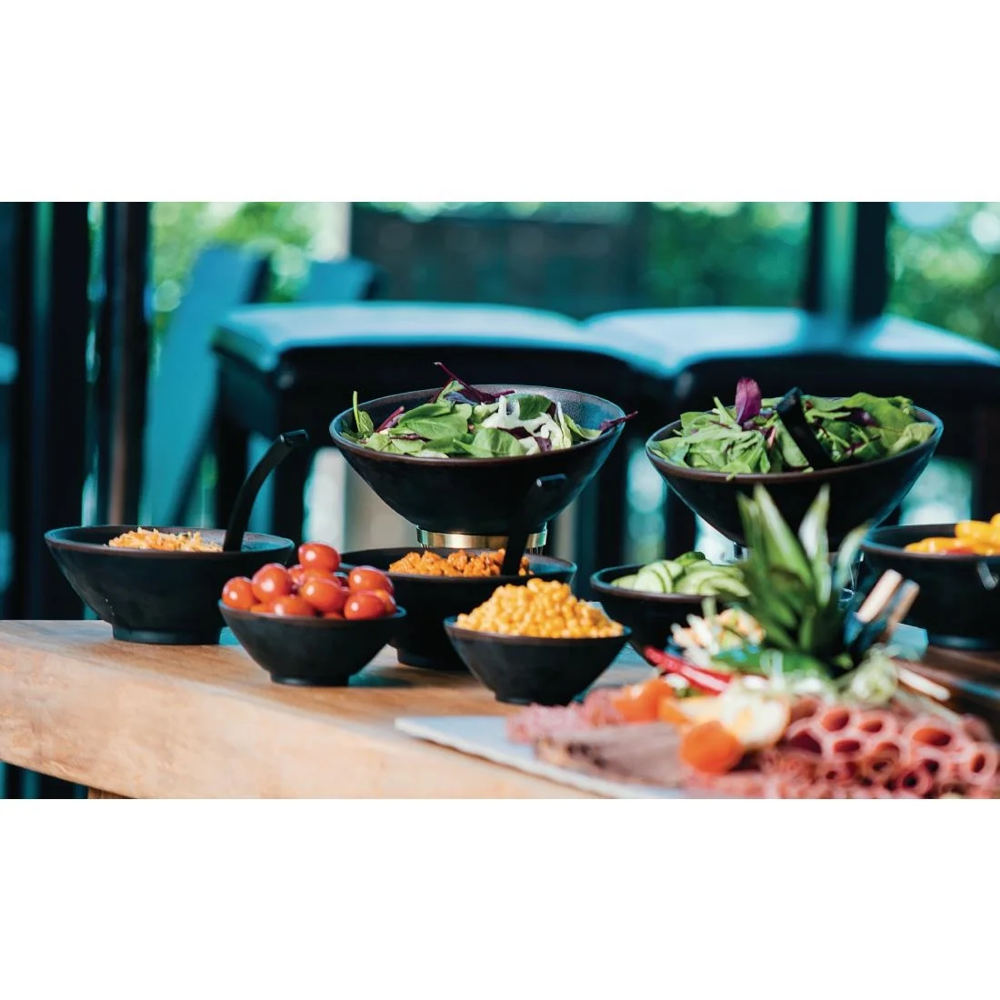 APS Marone Melamine Bowl 190mm - Image 3