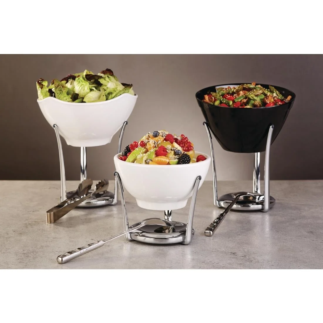 APS Balance Melamine Bowl Black 210mm - Image 3
