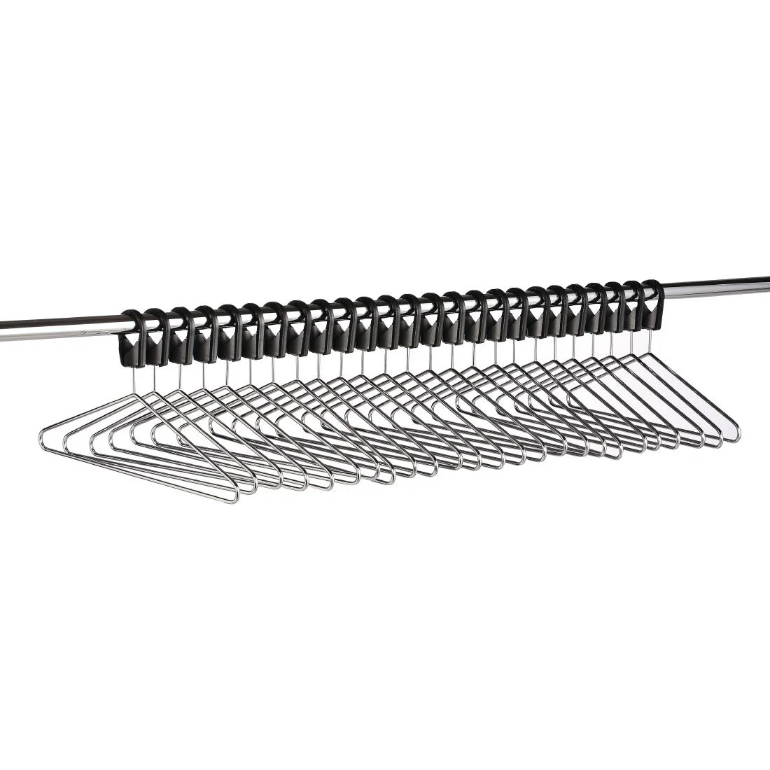Heavy Duty Z Garment Rail With 25 Anti Theft Hangers - Image 2