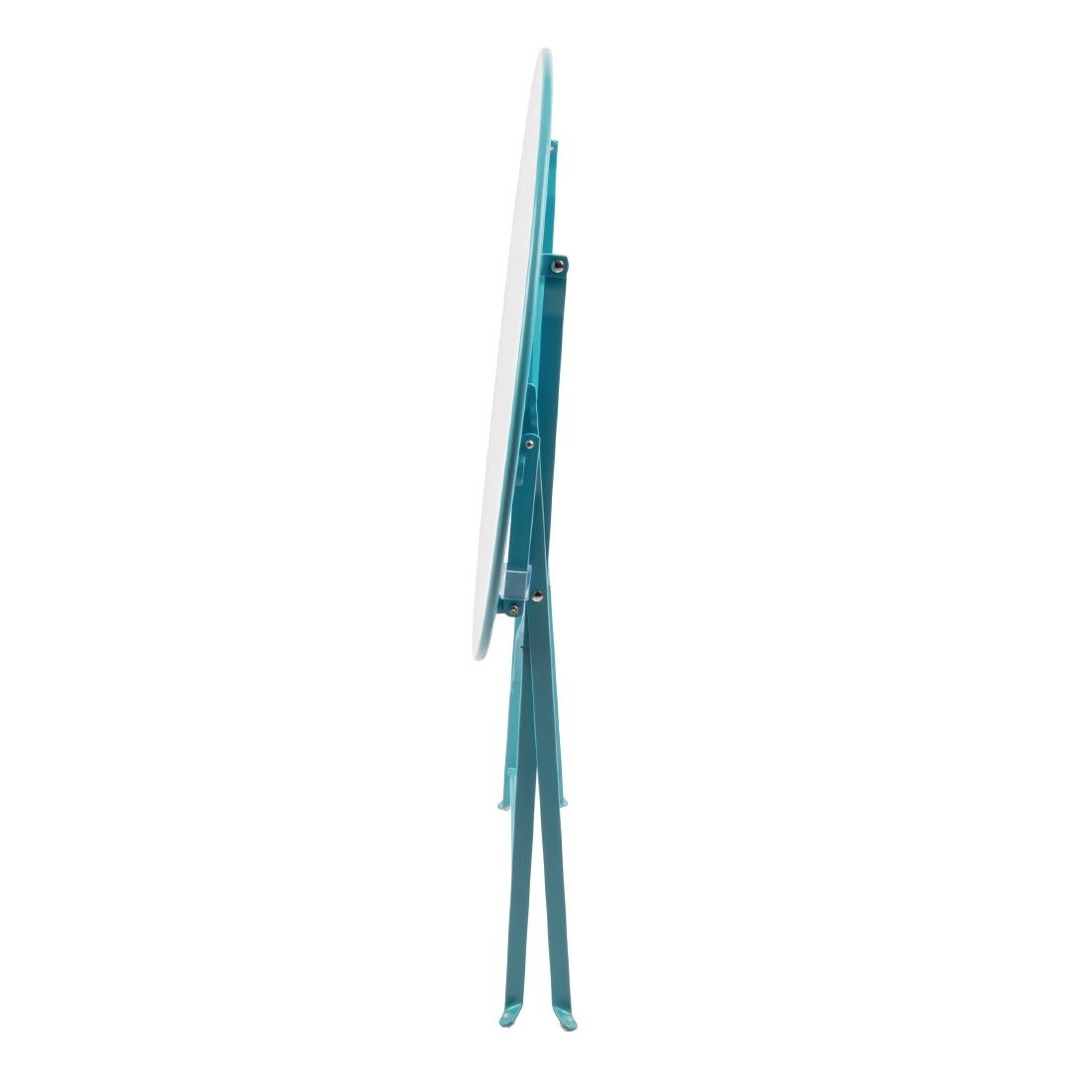 Bolero Seaside Blue Pavement Style Steel Table 595mm