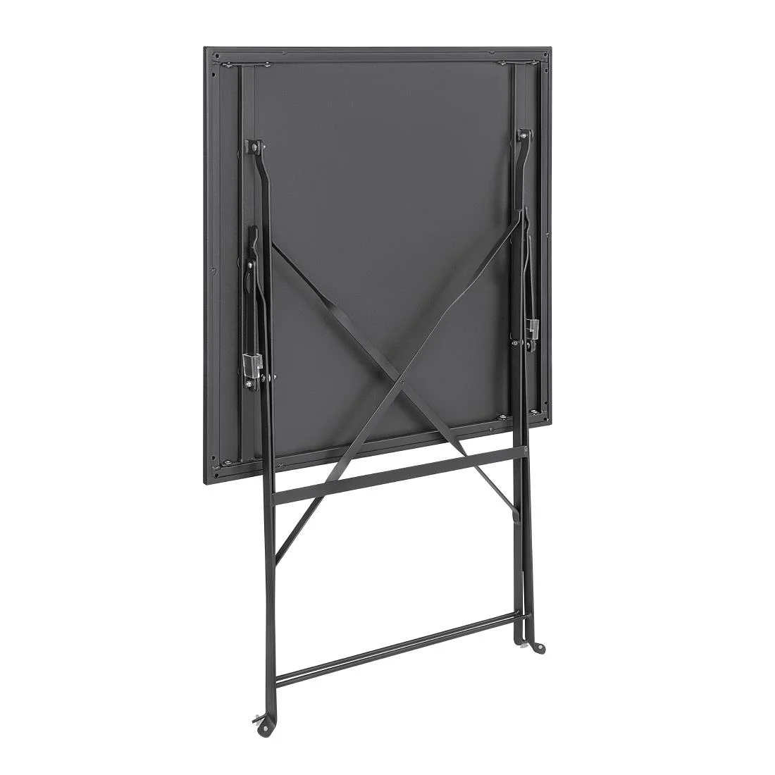 Bolero Black Square Pavement Style Steel Table - Image 3