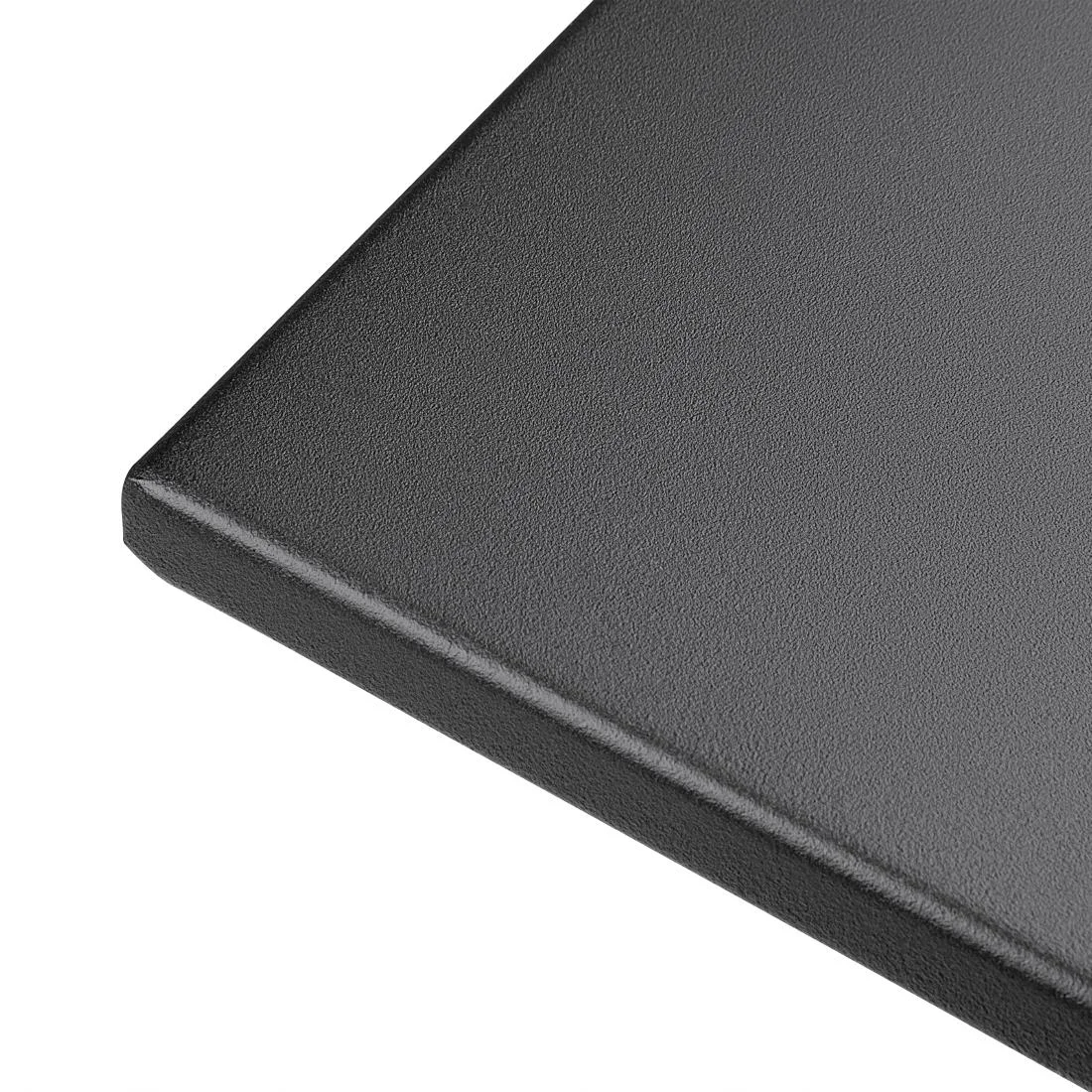 Bolero Black Square Pavement Style Steel Table - Image 5