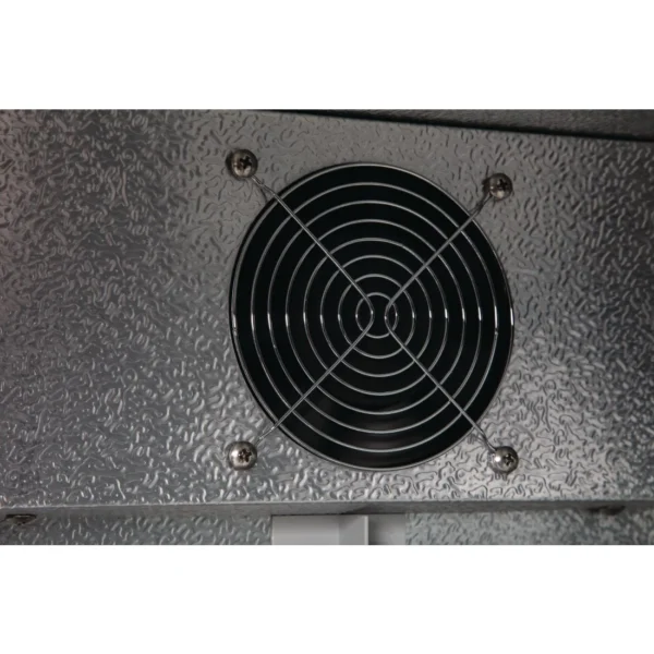 Polar Back Bar Cooler with Sliding Doors in Black 330Ltr
