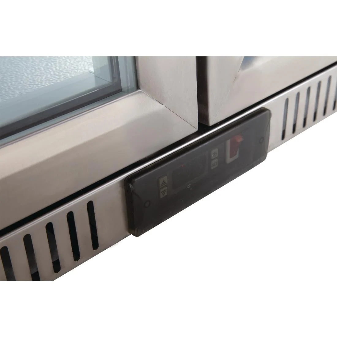 Polar Back Bar Cooler with Hinged Doors in Stainless Steel 330Ltr