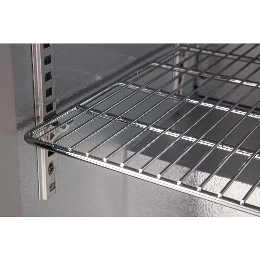 Polar Back Bar Cooler with Sliding Doors in Black 198Ltr