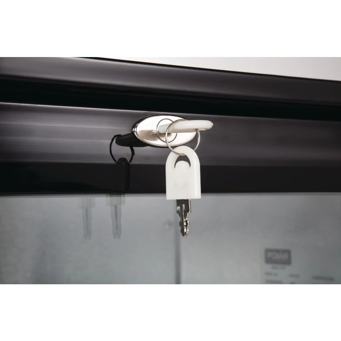 Polar Back Bar Cooler with Hinged Doors in Black 198Ltr