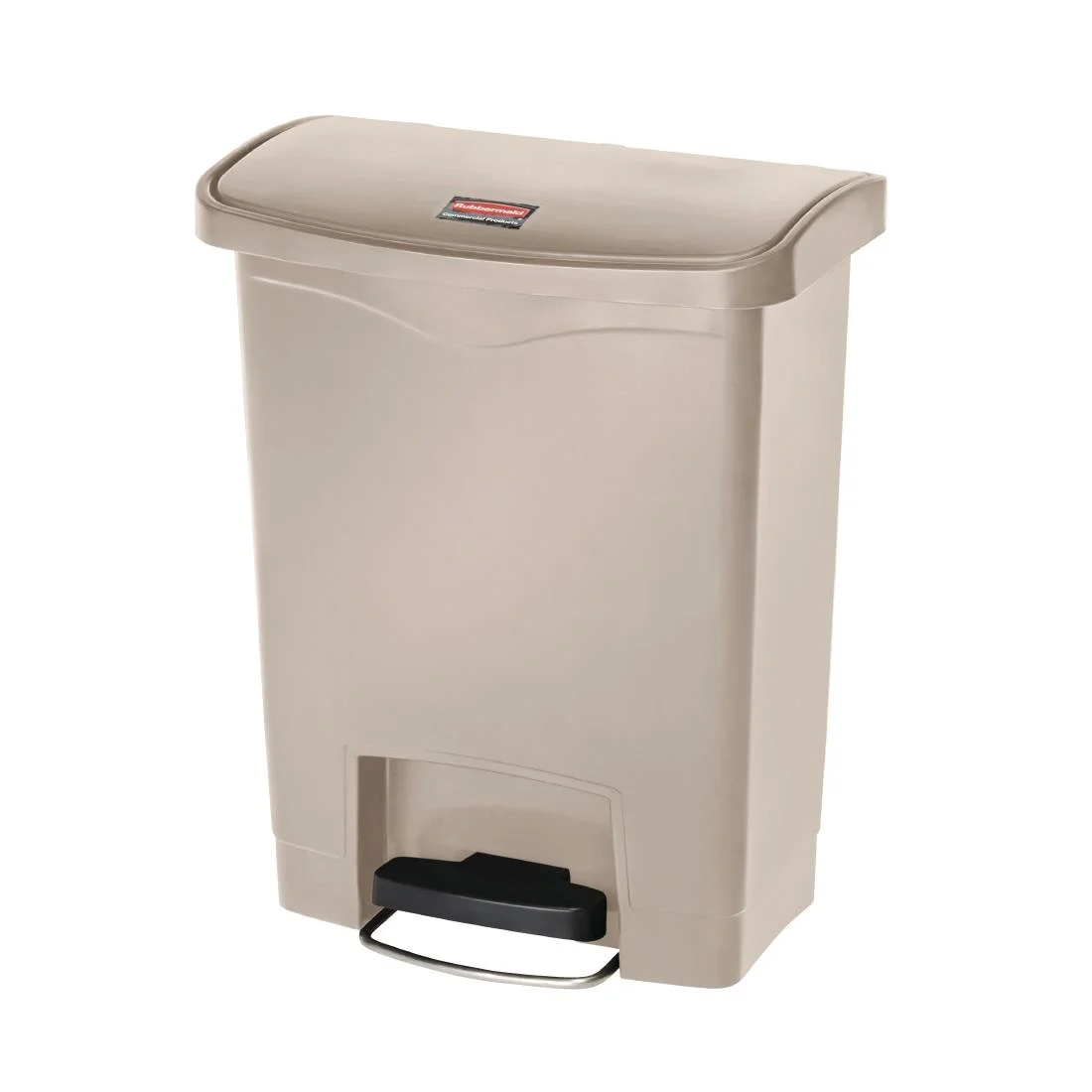 Rubbermaid Slim Jim Step on Front Pedal Beige 30Ltr - Image 4