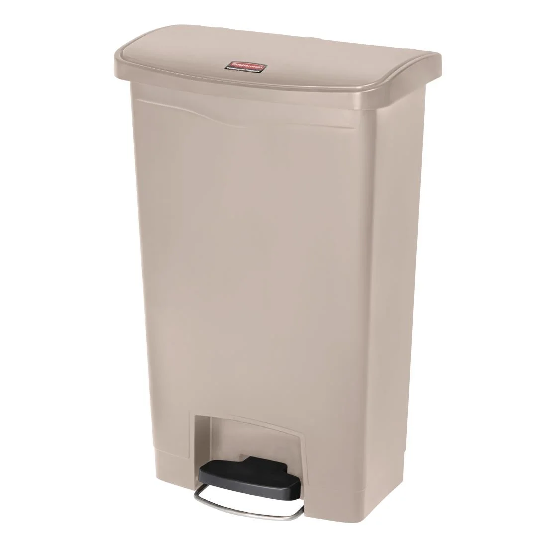 Rubbermaid Slim Jim Step on Front Pedal Beige 50Ltr - Image 8