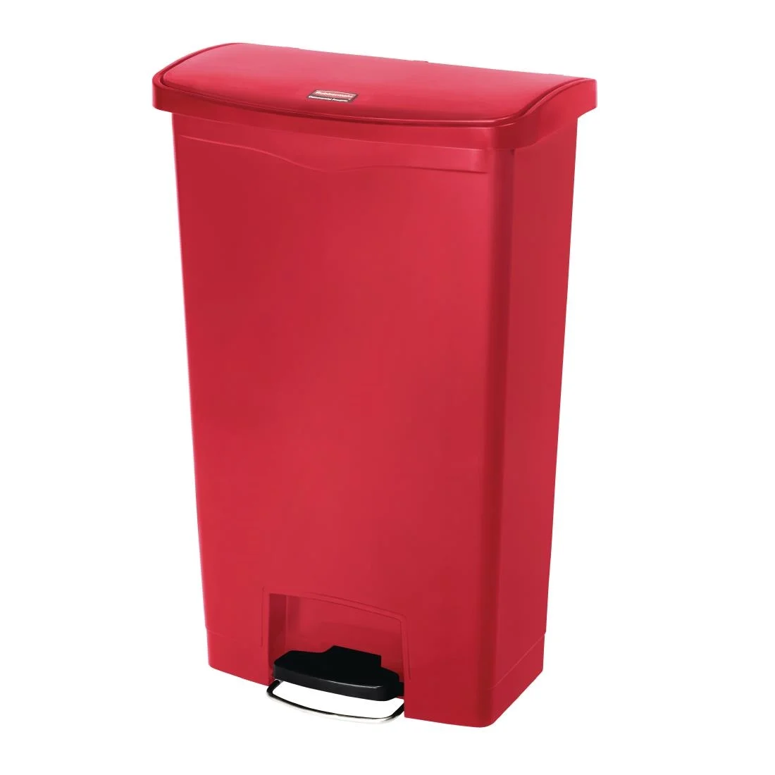 Rubbermaid Slim Jim Step on Front Pedal Red 68Ltr - Image 3
