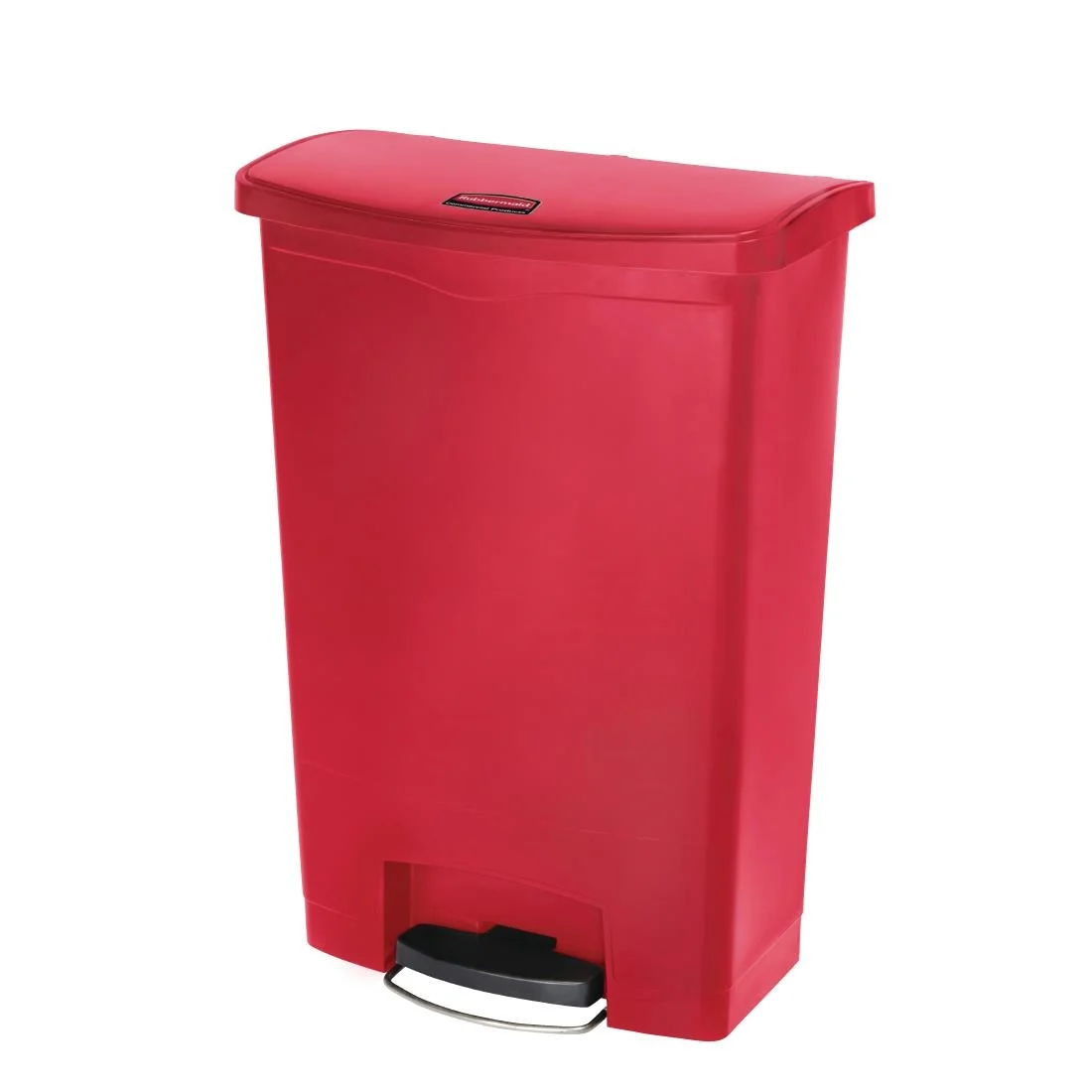 Rubbermaid Slim Jim Step on Front Pedal Red 90Ltr - Image 2