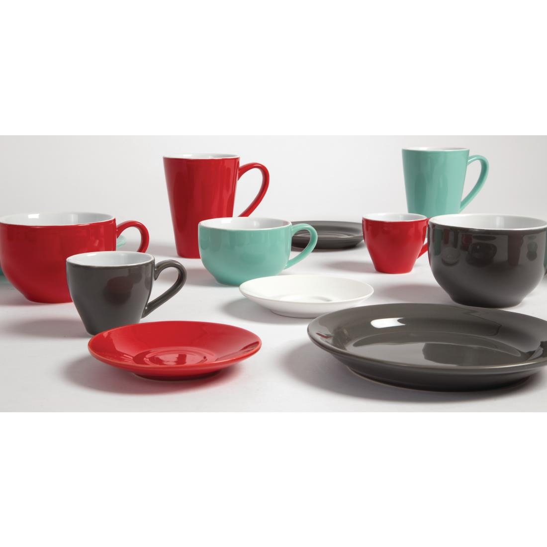 Olympia Cafe Espresso Cups Charcoal 100ml