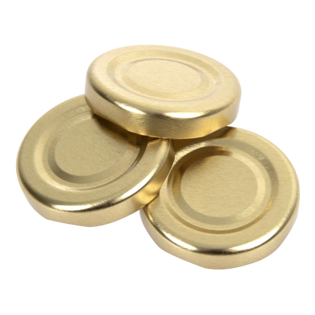 Gold Cap for Mini Milk Bottles