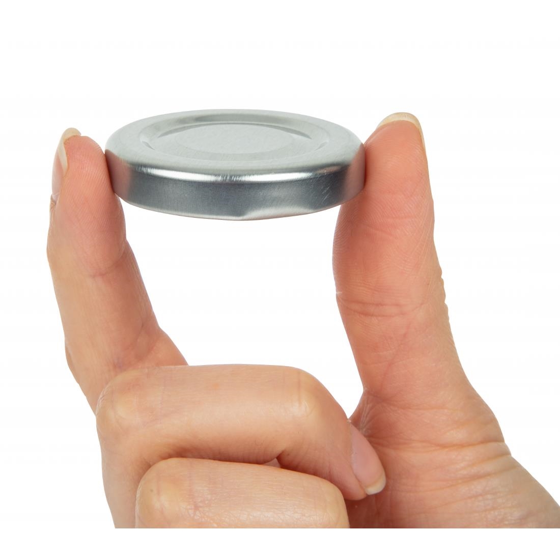 Silver Cap for Mini Milk Bottles