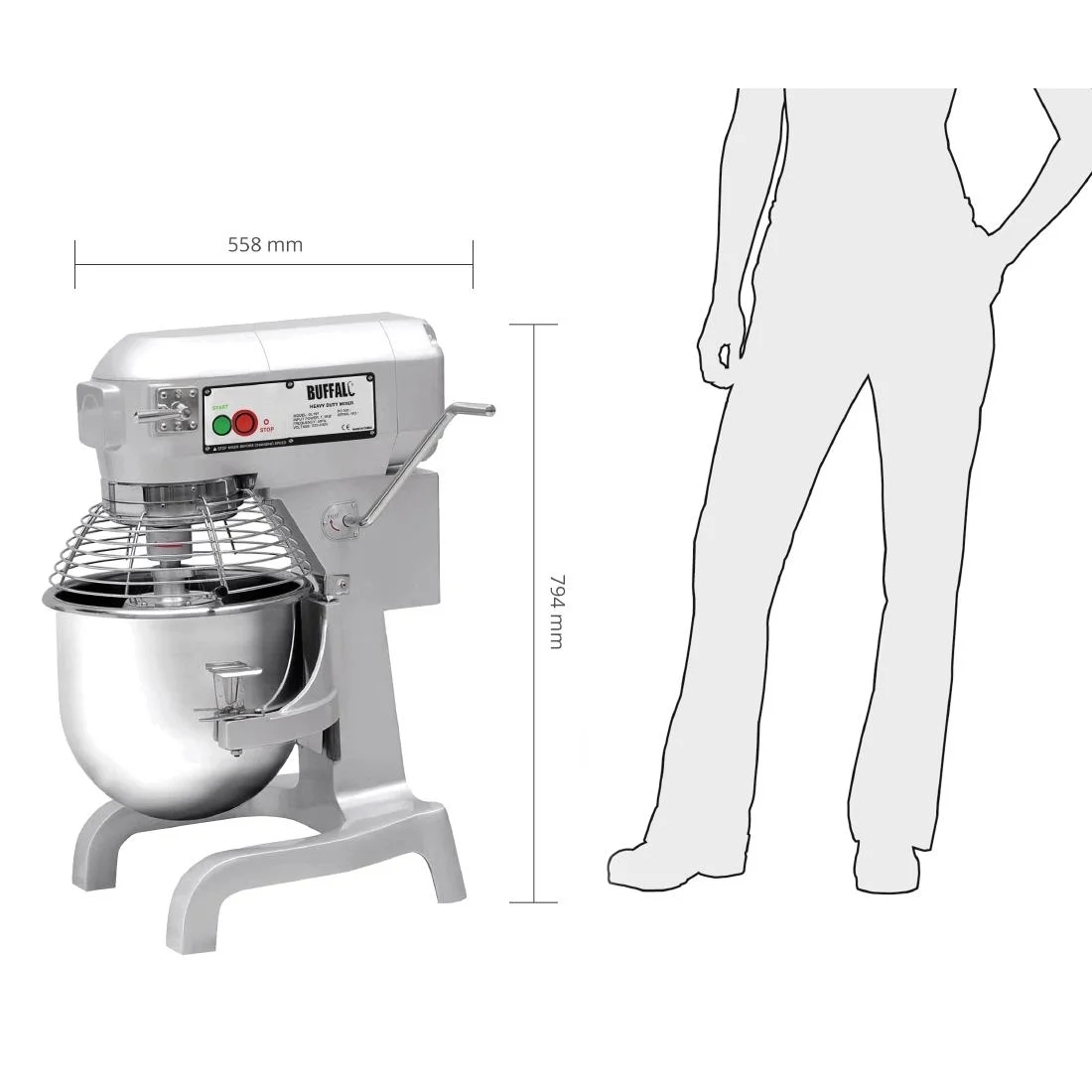 Buffalo Planetary Mixer 20Ltr 1100W - Image 12
