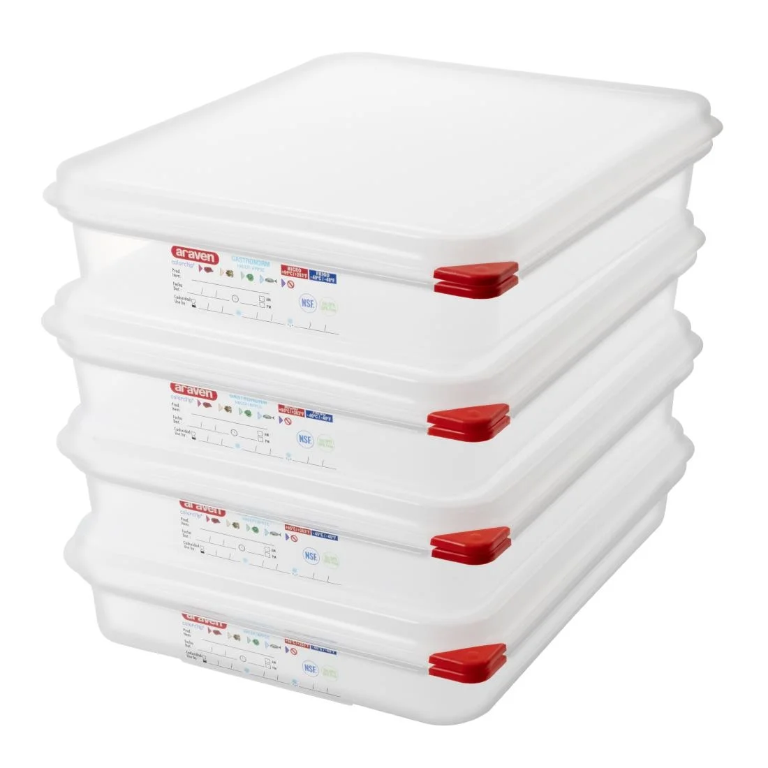 Araven 1/2 GN Food Containers 4L With Lid - Image 3