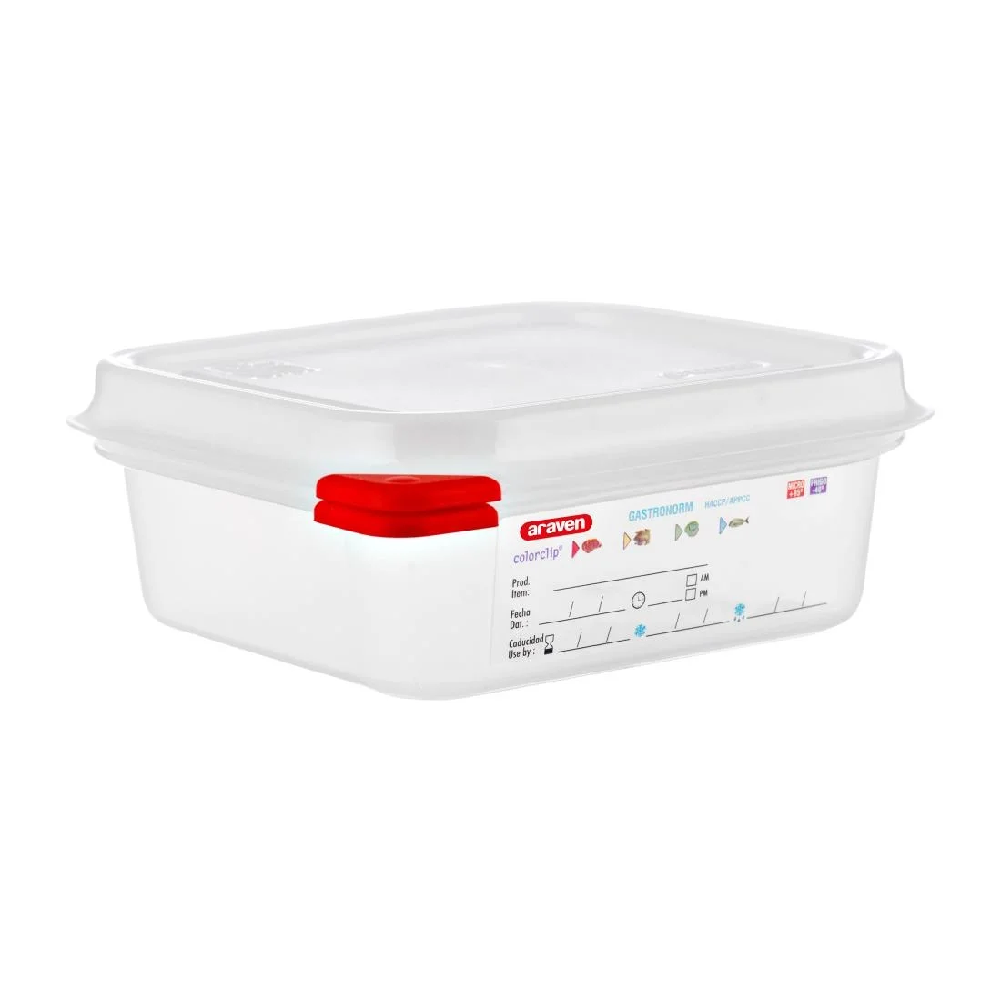 Araven 1/6 GN Food Containers 1.1Ltr with Lid