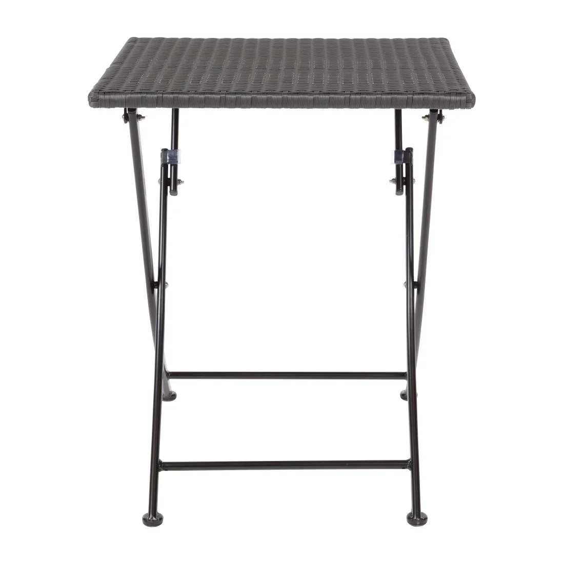 Bolero PE Wicker Folding Square Table 600mm - Image 4