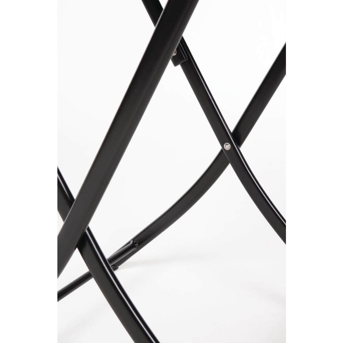 Bolero PE Wicker Folding Square Table 600mm
